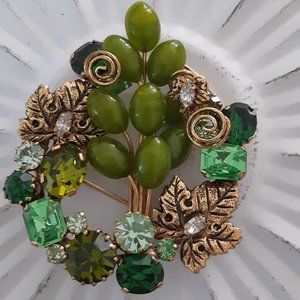 Antique brooch Gorgeous. signed AUSTRIA.